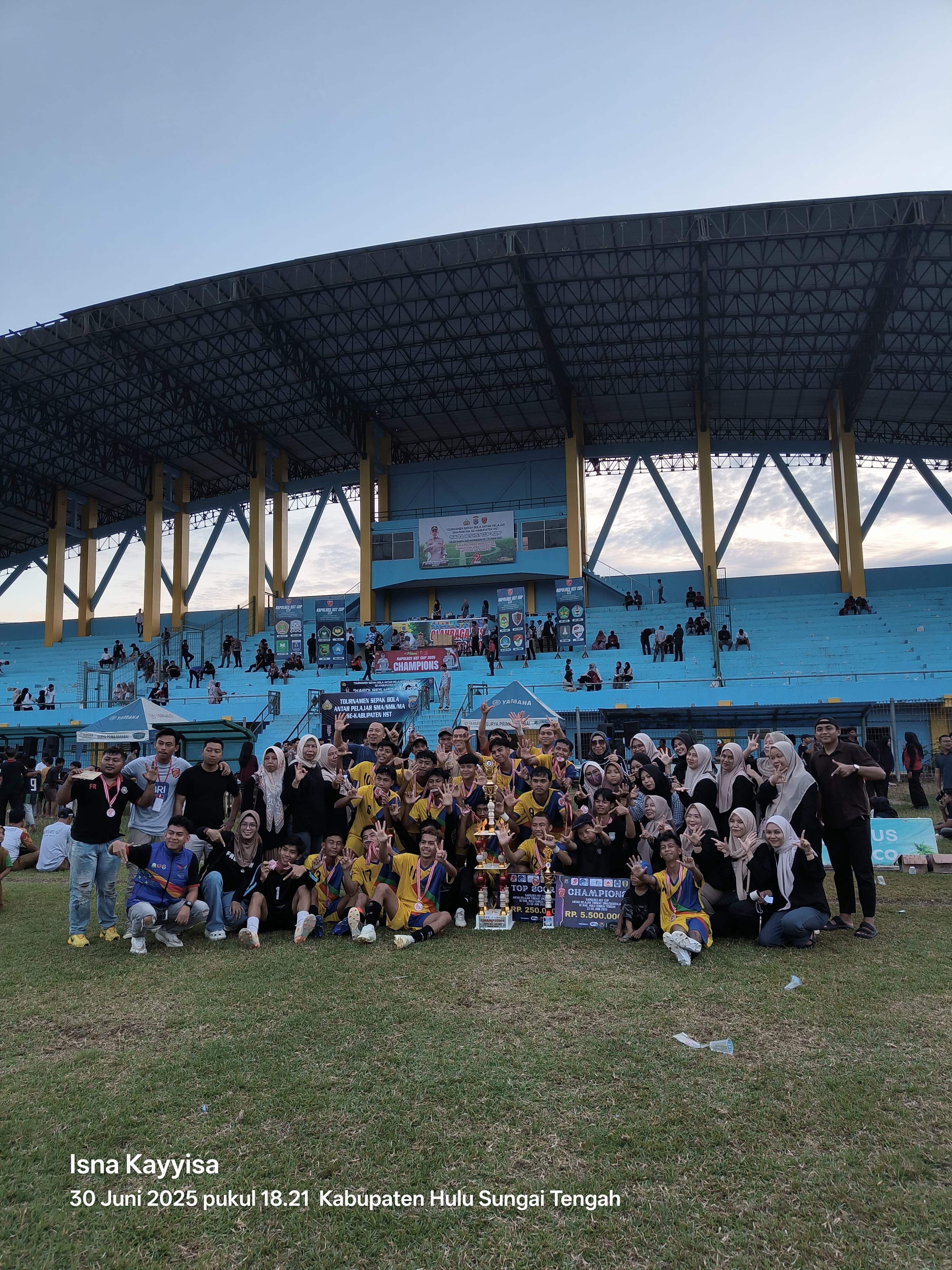 KAPOLRES CUP HST ANTAR PELAJAR SMA SEDERAJAT TAHUN 2025 SMAN 3 BARABAI MERAIH JUARA 1 DAN TOP SCORE
